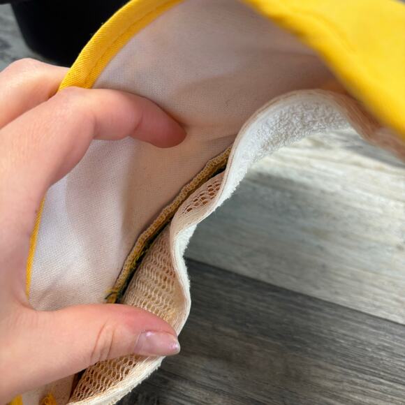 Vintage 70s 80s Pro Shop LA Chargers Yellow Mens OS Logo USA Made Visor Cap NFL - Picture 6 of 7